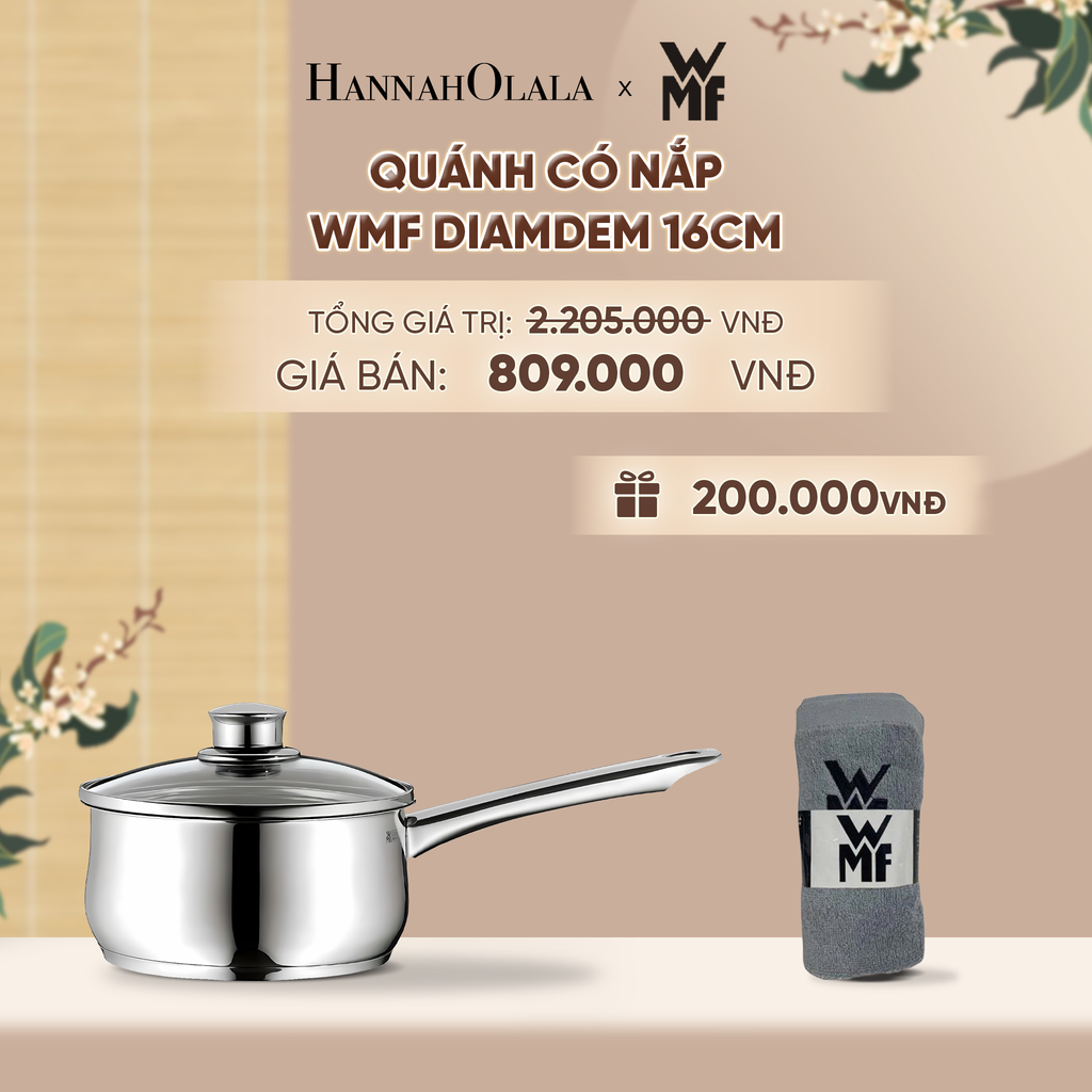  QUÁNH CÓ NẮP WMF DIAMDEM 16CM - A1615 