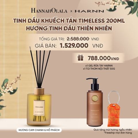  [HARNN NEW COLLECTION] TINH DẦU KHUẾCH TÁN TIMELESS 200ML HƯƠNG TINH DẦU THIÊN NHIÊN NÂNG TẦM KHÔNG GIAN SỐNG - A2359 