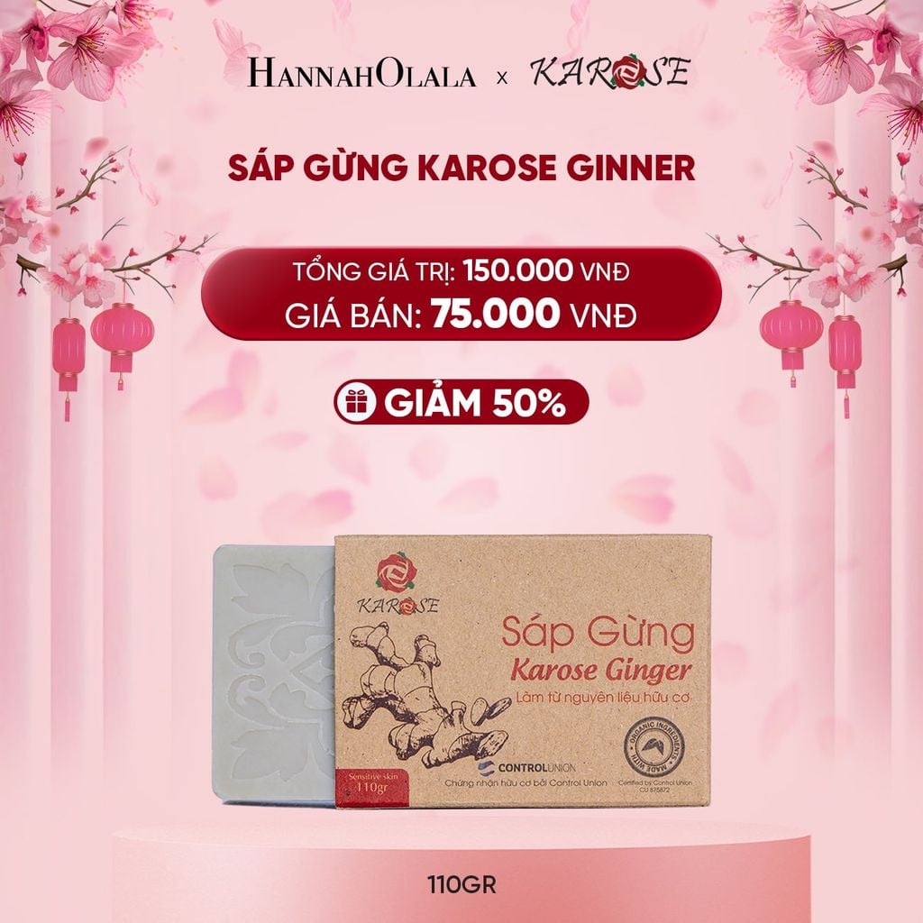  DEAL 13: SÁP GỪNG KAROSE GINNER 110GR 