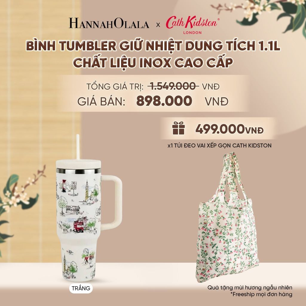  BÌNH TUMBLER GIỮ NHIỆT CATH KIDSTON DUNG TÍCH 1.1L CHẤT LIỆU INOX CAO CẤP - A2414 