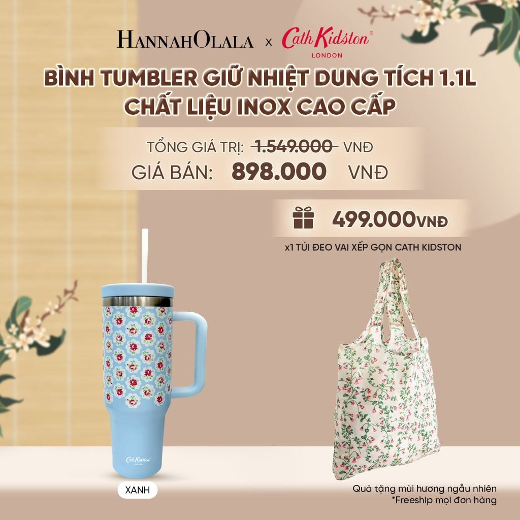  BÌNH TUMBLER GIỮ NHIỆT CATH KIDSTON DUNG TÍCH 1.1L CHẤT LIỆU INOX CAO CẤP - A2414 