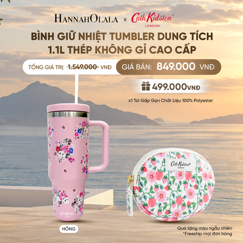  BÌNH GIỮ NHIỆT TUMBLER CATH KIDSTON DUNG TÍCH 1.1L THÉP KHÔNG GỈ CAO CẤP 