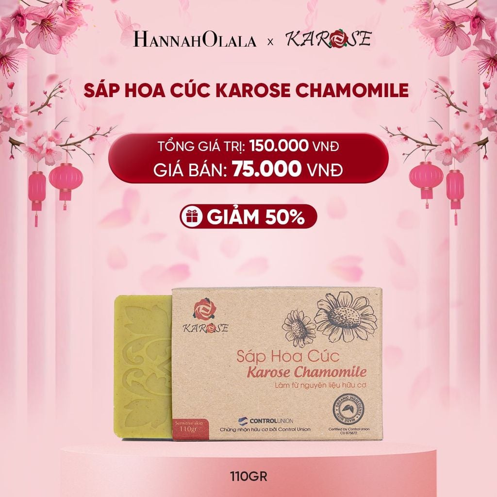  DEAL 15: SÁP HOA CÚC KAROSE CHAMOMILE 110GR 