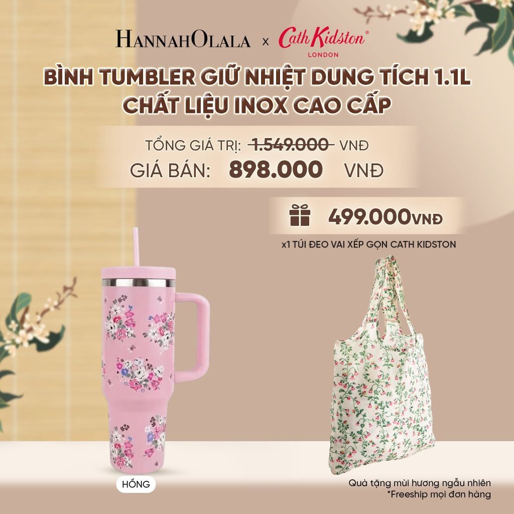  BÌNH TUMBLER GIỮ NHIỆT CATH KIDSTON DUNG TÍCH 1.1L CHẤT LIỆU INOX CAO CẤP - A2414 