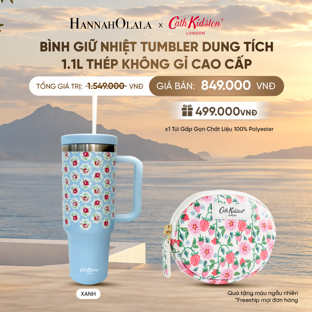  BÌNH GIỮ NHIỆT TUMBLER CATH KIDSTON DUNG TÍCH 1.1L THÉP KHÔNG GỈ CAO CẤP 