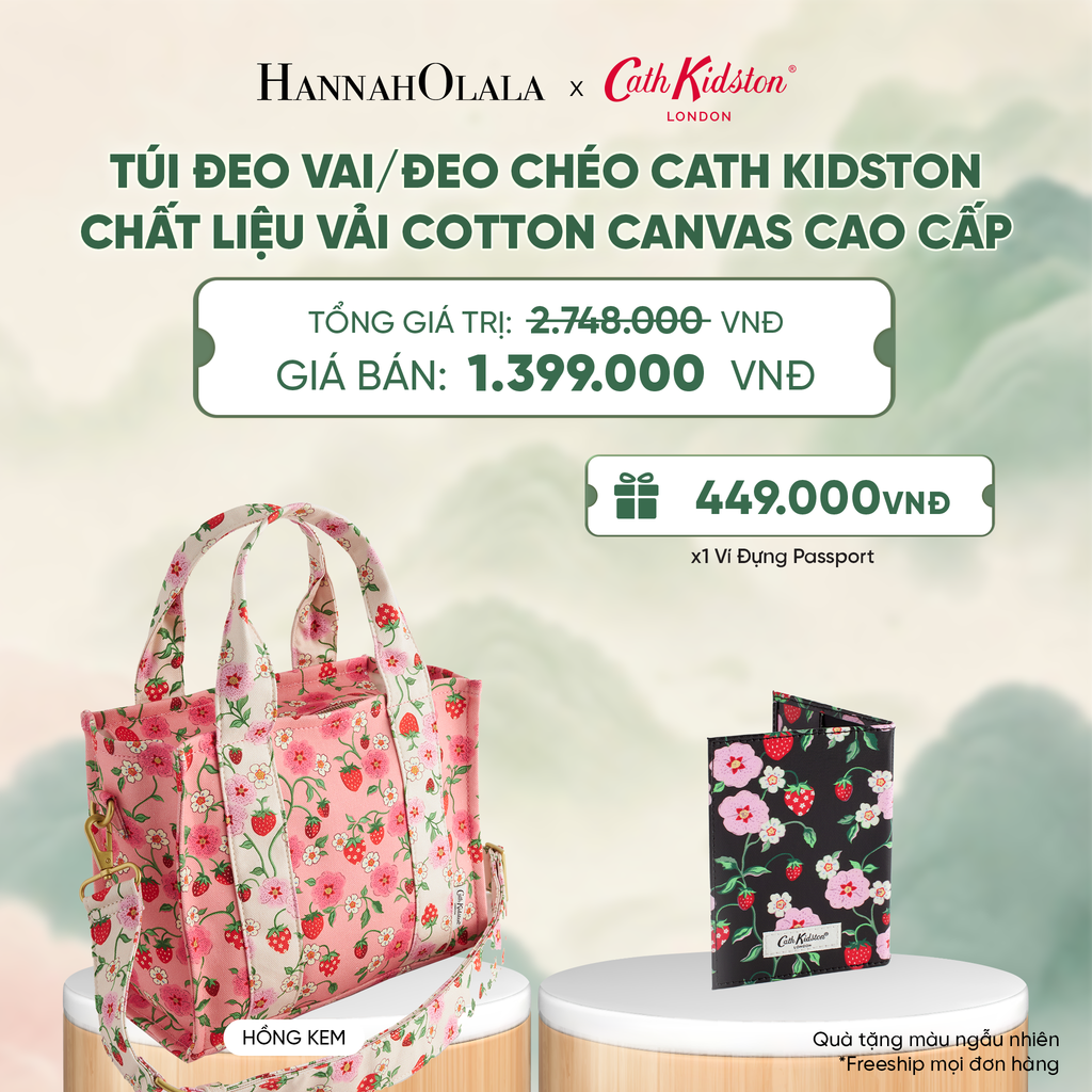  TÚI ĐEO VAI/ĐEO CHÉO CATH KIDSTON CHẤT LIỆU VẢI COTTON CANVAS CAO CẤP - A4050 