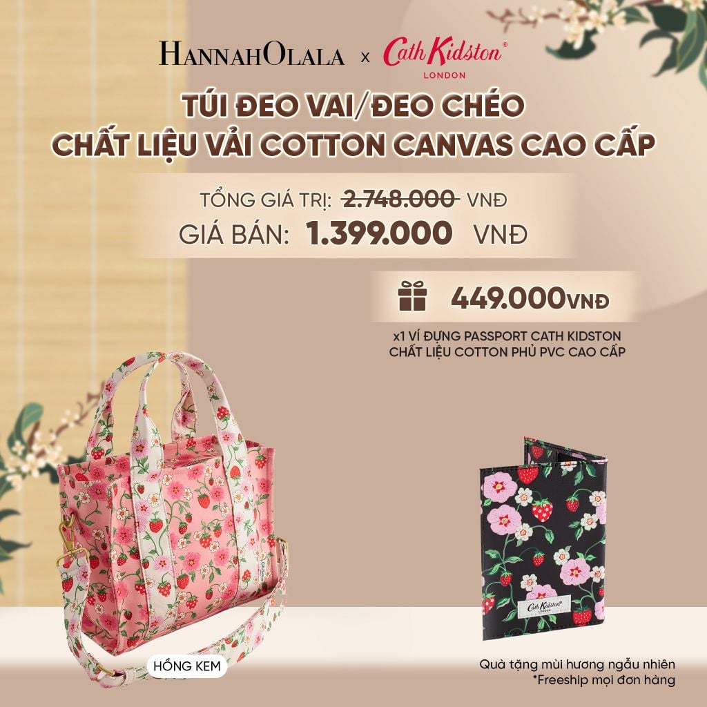  TÚI ĐEO VAI/ĐEO CHÉO CATH KIDSTON CHẤT LIỆU VẢI COTTON CANVAS CAO CẤP - A2400 