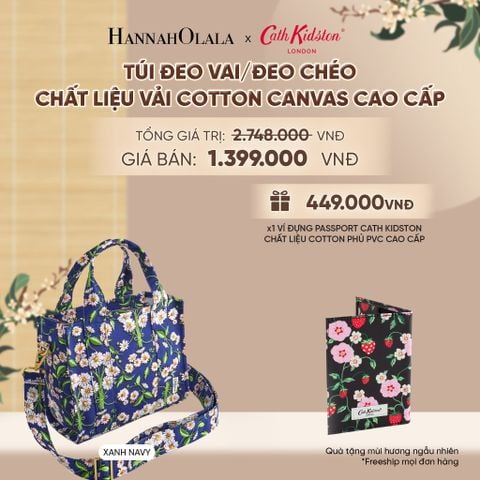  TÚI ĐEO VAI/ĐEO CHÉO CATH KIDSTON CHẤT LIỆU VẢI COTTON CANVAS CAO CẤP - A2400 