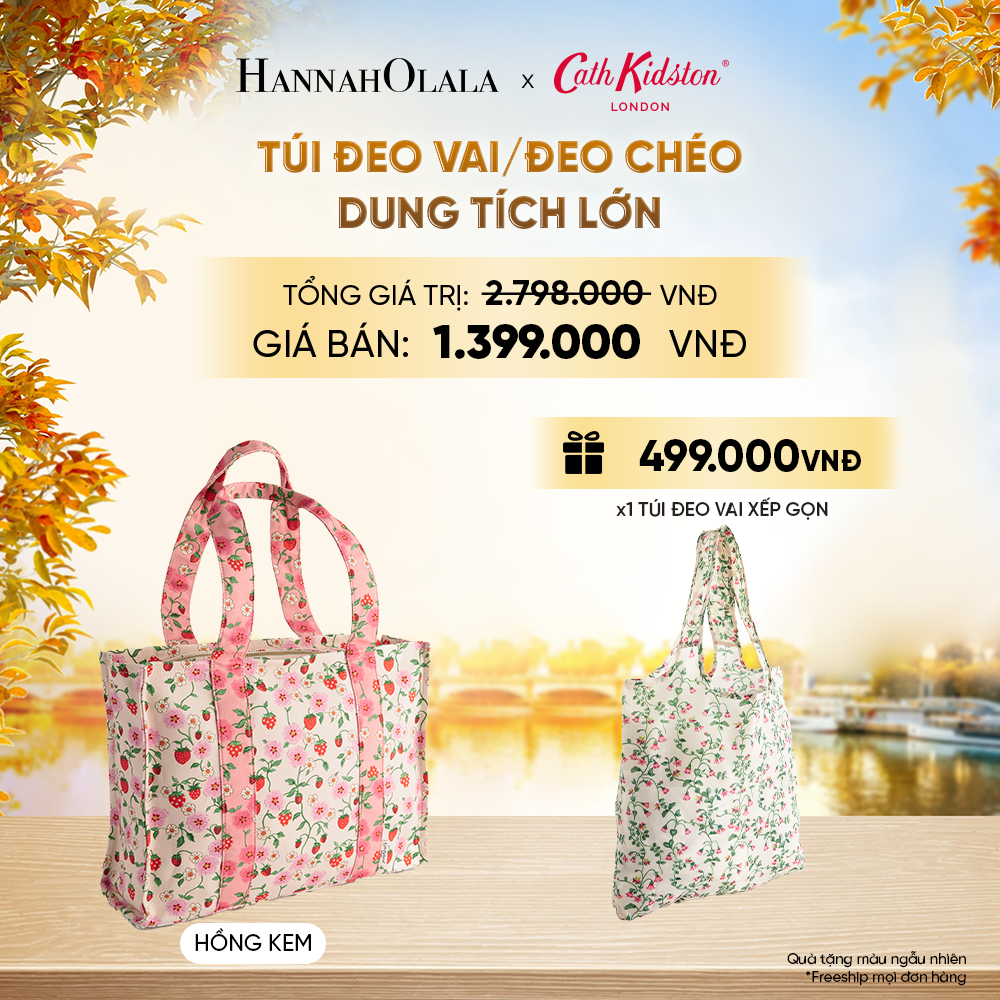  TÚI ĐEO VAI/ĐEO CHÉO CATH KIDSTON DUNG TÍCH LỚN CHẤT LIỆU VẢI COTTON CANVAS CAO CẤP - E247 