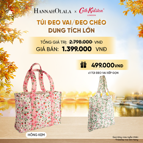  TÚI ĐEO VAI/ĐEO CHÉO CATH KIDSTON DUNG TÍCH LỚN CHẤT LIỆU VẢI COTTON CANVAS CAO CẤP - E247 