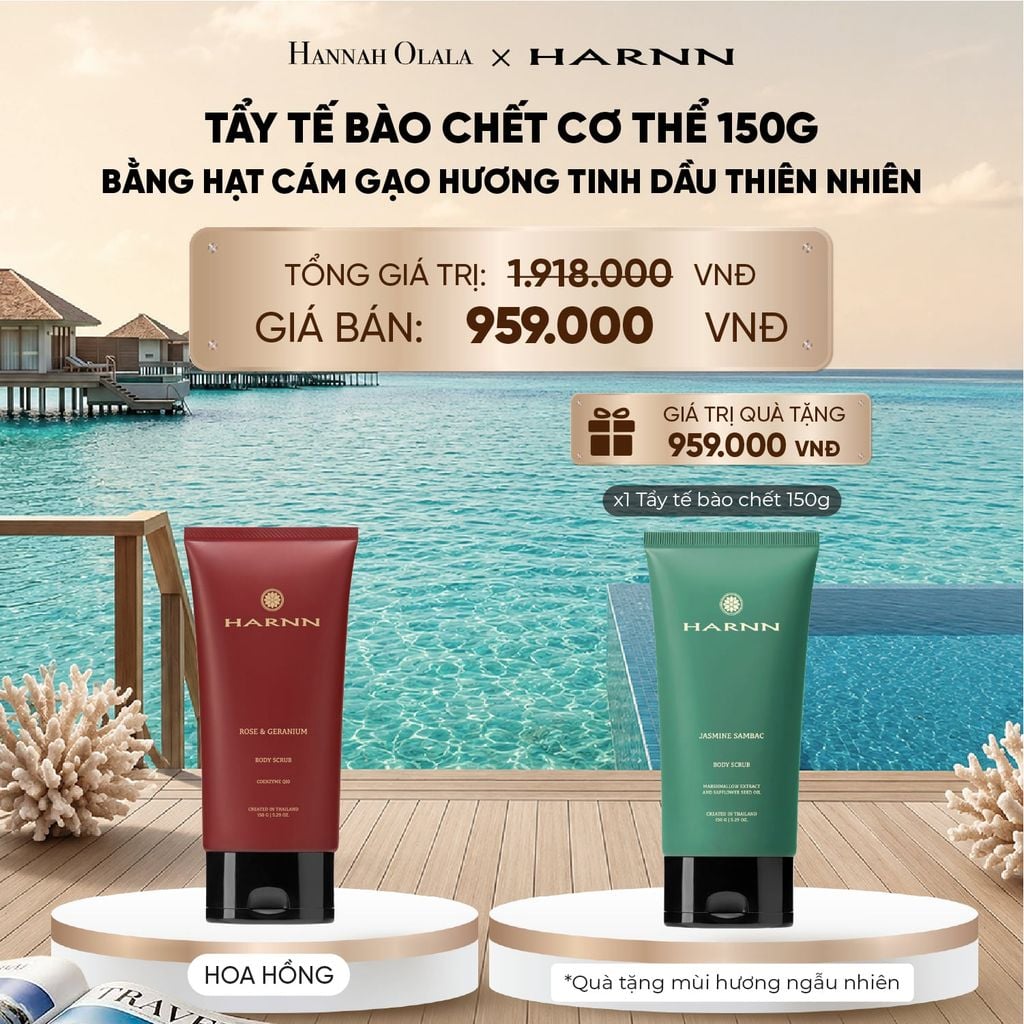  [MUA 1 TẶNG 1] TẨY TẾ BÀO CHẾT CƠ THỂ BODY SCRUB 150G BẰNG HẠT CÁM GẠO HƯƠNG TINH DẦU THIÊN NHIÊN - FLASH DEAL 