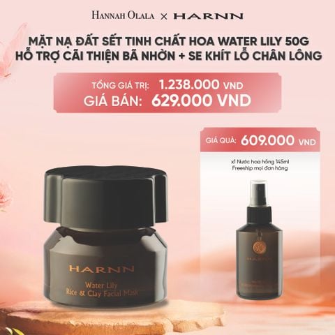  DEAL 8: MẶT NẠ ĐẤT SÉT TINH CHẤT HOA WATER LILY 50G - HỖ TRỢ CÃI THIỆN BÃ NHỜN + SE KHÍT LỖ CHÂN LÔNG 
