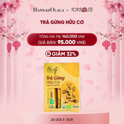  DEAL 1: TRÀ GỪNG HỮU CƠ 100GR (20 GÓI x 5GR) 