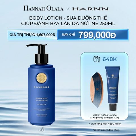  DEAL 6: BODY LOTION - SỮA DƯỠNG THỂ HARNN GIÚP ĐÁNH BAY LÀN DA NỨT NẺ 250ML 