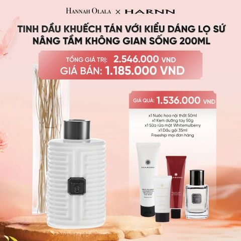  DEAL 11: TINH DẦU KHUẾCH TÁN HARNN VỚI KIỂU DÁNG LỌ SỨ 200ML - NÂNG TẦM KHÔNG GIAN SỐNG 