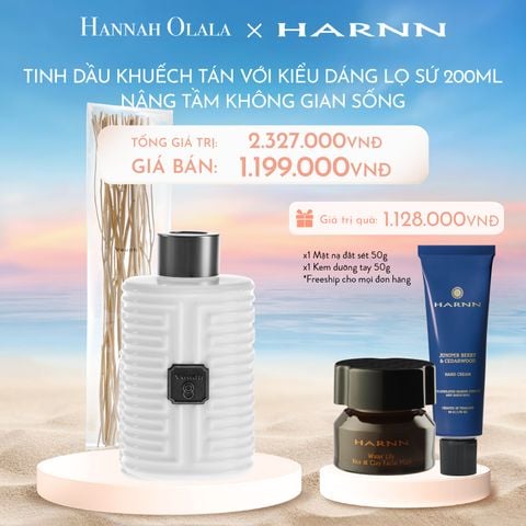  C737_DEAL 7: TINH DẦU KHUẾCH TÁN HARNN VỚI KIỂU DÁNG LỌ SỨ 200ML - NÂNG TẦM KHÔNG GIAN SỐNG 