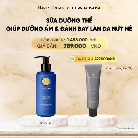  DEAL 3: BODY LOTION - SỮA DƯỠNG THỂ HARNN 250ML GIÚP DƯỠNG ẨM & ĐÁNH BAY LÀN DA NỨT NẺ 250ML 