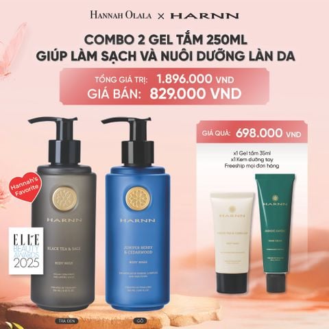  DEAL 1: COMBO 2 GEL TẮM HARNN GIÚP LÀM SẠCH VÀ NUÔI DƯỠNG LÀN DA 250ML - BODY WASH 