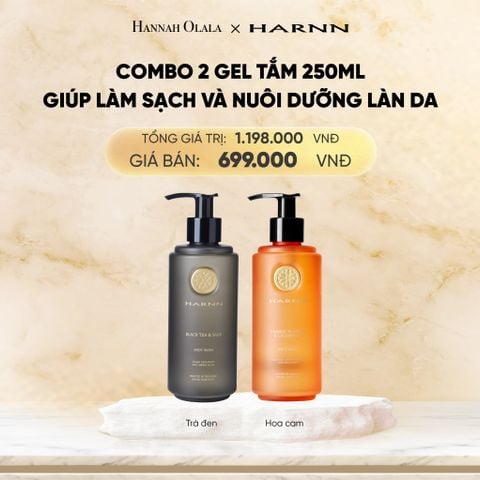  DEAL 1: COMBO 2 GEL TẮM HARNN 250ML GIÚP LÀM SẠCH VÀ NUÔI DƯỠNG LÀN DA 