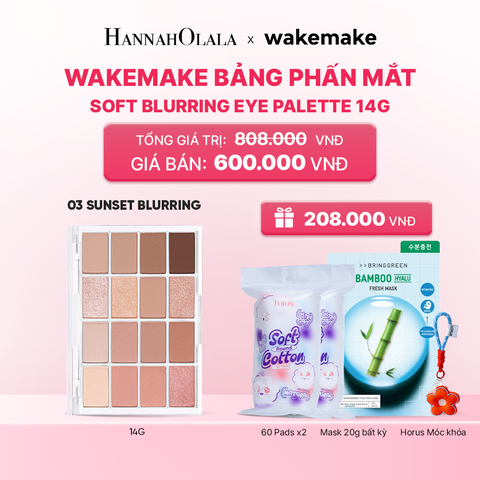  WAKEMAKE BẢNG PHẤN MẮT SOFT BLURRING EYE PALETTE 14G_K192 