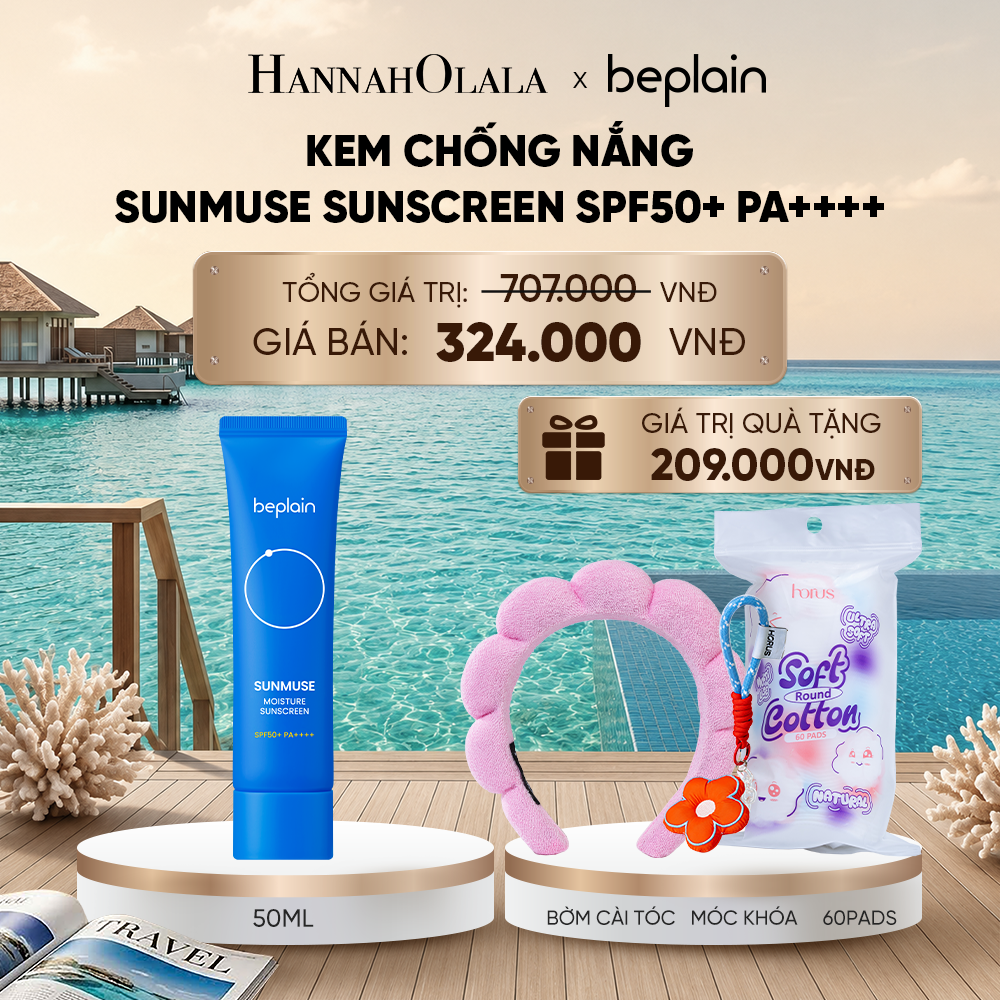  KEM CHỐNG NẮNG BEPLAIN SUNMUSE SUNSCREEN SPF50+ PA++++ 50ML PHÂN LOẠI BẤT KÌ_ D637 