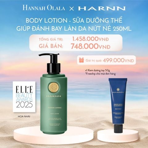 C727_DEAL 3: BODY LOTION - SỮA DƯỠNG THỂ HARNN GIÚP ĐÁNH BAY LÀN DA NỨT NẺ 250ML 