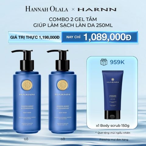  DEAL 2: COMBO 2 GEL TẮM HARNN GIÚP LÀM SẠCH LÀN DA 250ML - BODY WASH 
