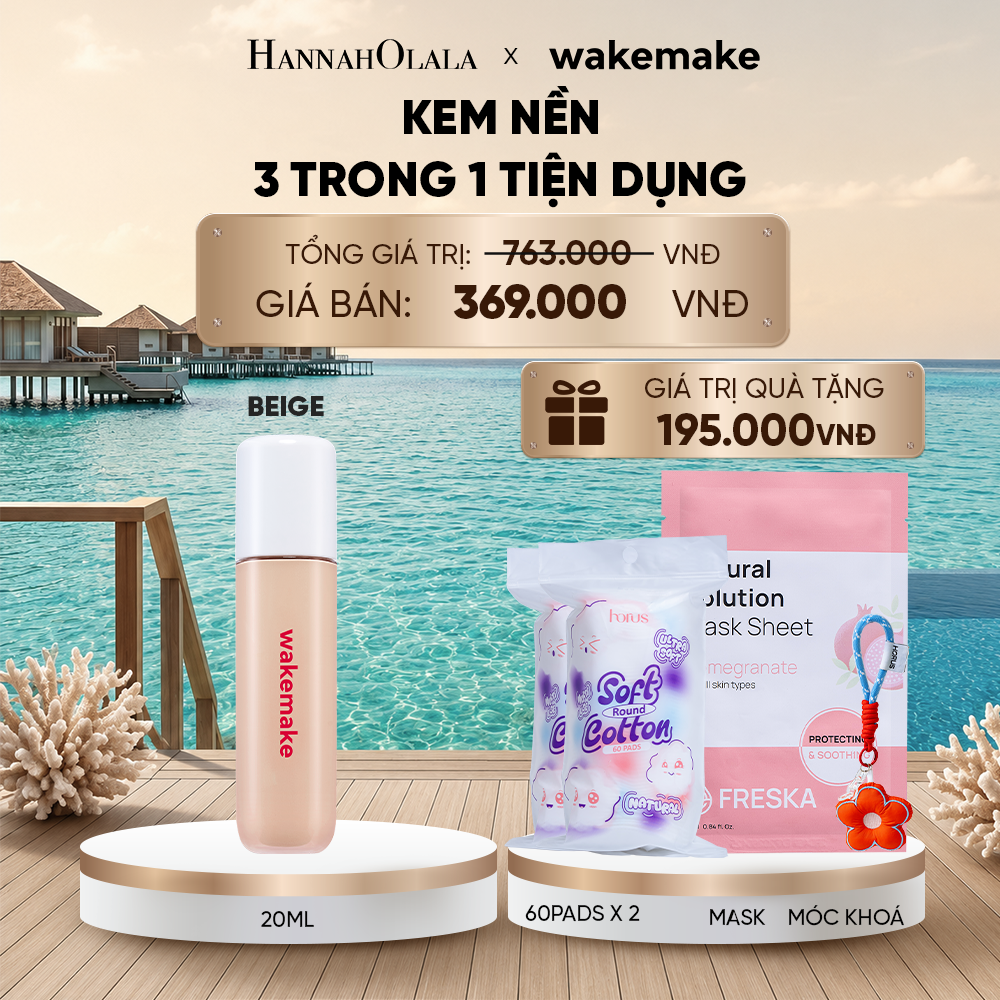  KEM NỀN WAKEMAKE SPATULA CONCEAL BB 3 TRONG 1 TIỆN DỤNG_ D191 