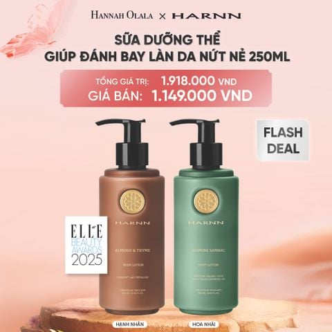  DEAL 5A: [FLASH DEAL] BODY LOTION - SỮA DƯỠNG THỂ HARNN GIÚP ĐÁNH BAY LÀN DA NỨT NẺ 250ML 