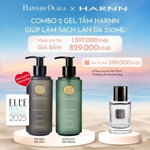  C717_DEAL 1: COMBO 2 GEL TẮM HARNN GIÚPLÀM SẠCH VÀ NUÔI DƯỠNG LÀN DA 250ML - BODY WASH 