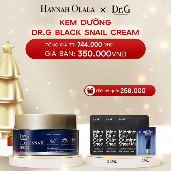  A1803_DEAL 4: KEM DƯỠNG NGĂN NGỪA LÃO HÓA DA DR.G BLACK SNAIL CREAM 50ML 