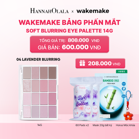  WAKEMAKE BẢNG PHẤN MẮT SOFT BLURRING EYE PALETTE 14G_K192 