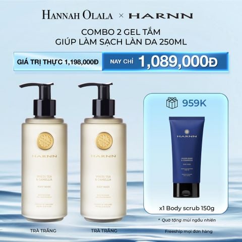  DEAL 2: COMBO 2 GEL TẮM HARNN GIÚP LÀM SẠCH LÀN DA 250ML - BODY WASH 