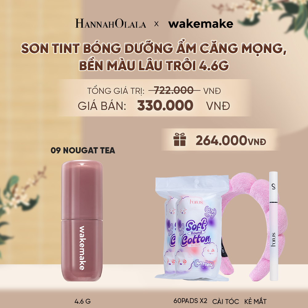  SON TINT BÓNG WAKEMAKE WATERFUL GLOW TINT DƯỠNG ẨM CĂNG MỌNG, BỀN MÀU LÂU TRÔI - A1108 