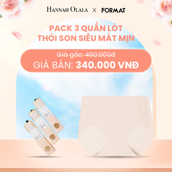  A308_DEAL 2: PACK 3 QUẦN LÓT THỎI SON SIÊU MÁT MỊN FORMAT 