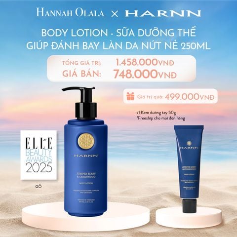  C727_DEAL 3: BODY LOTION - SỮA DƯỠNG THỂ HARNN GIÚP ĐÁNH BAY LÀN DA NỨT NẺ 250ML 