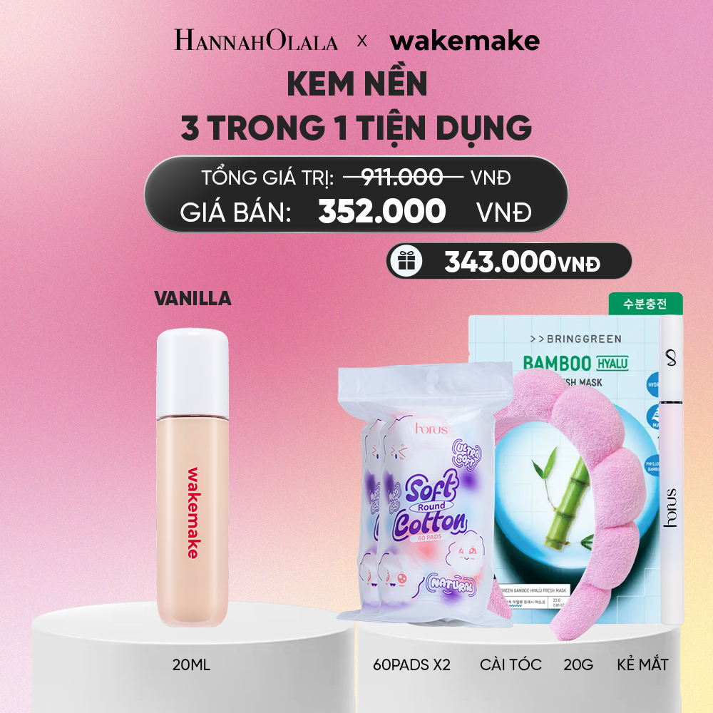  KEM NỀN WAKEMAKE SPATULA CONCEAL BB 3 TRONG 1 TIỆN DỤNG_A228 