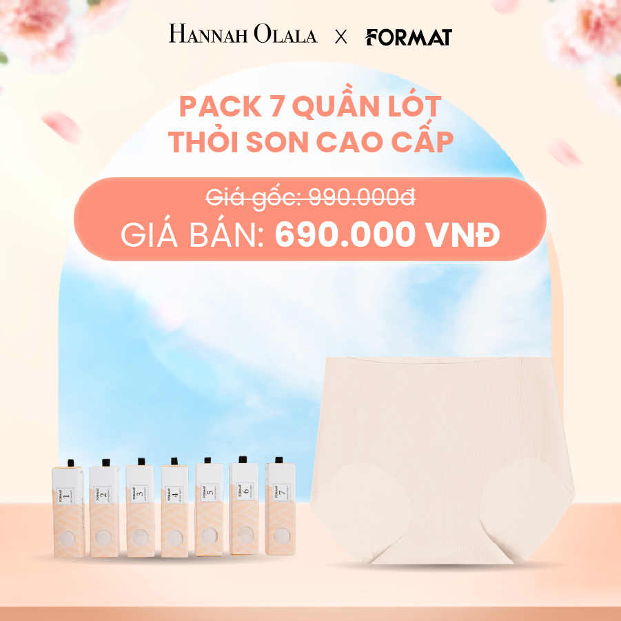  A289_DEAL 1: PACK 7 QUẦN LÓT THỎI SON SIÊU MÁT MỊN FORMAT 