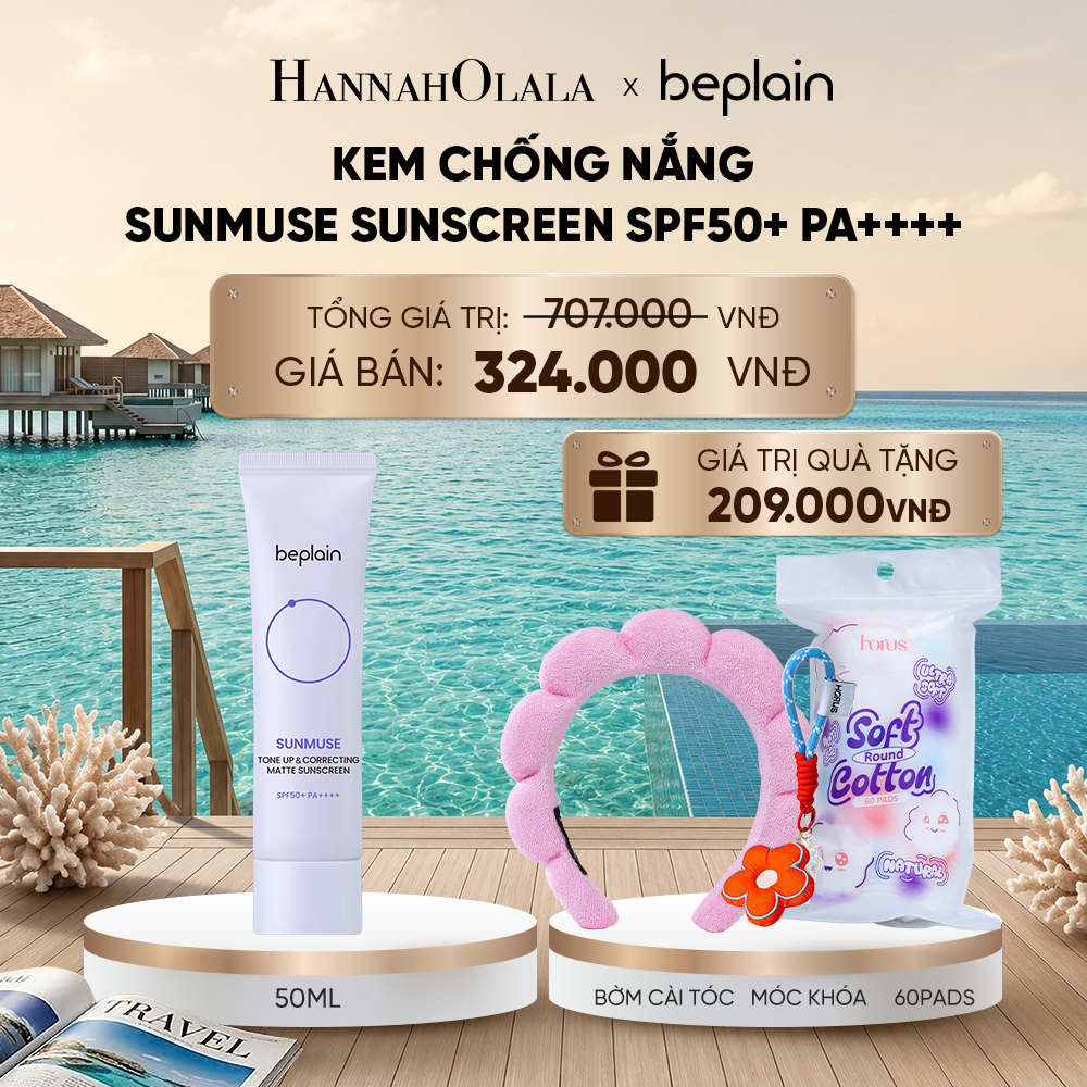  KEM CHỐNG NẮNG BEPLAIN SUNMUSE SUNSCREEN SPF50+ PA++++ 50ML PHÂN LOẠI BẤT KÌ_ D637 