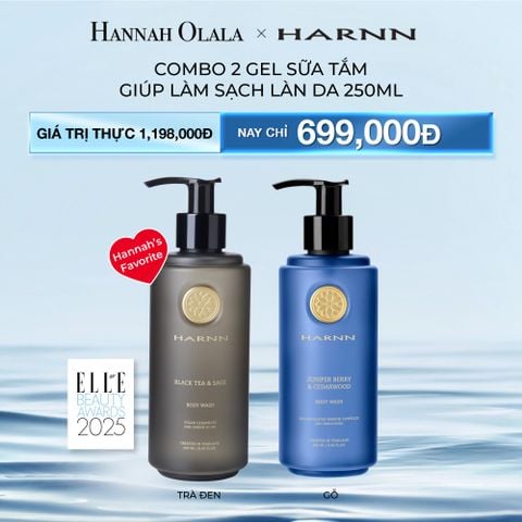  DEAL 1: COMBO 2 GEL TẮM HARNN GIÚP LÀM SẠCH LÀN DA 250ML - BODY WASH 
