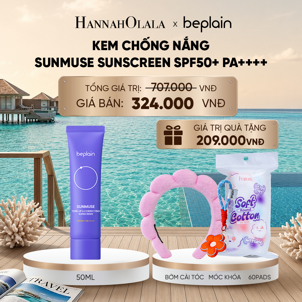 KEM CHỐNG NẮNG BEPLAIN SUNMUSE SUNSCREEN SPF50+ PA++++ 50ML PHÂN LOẠI BẤT KÌ_ D637 