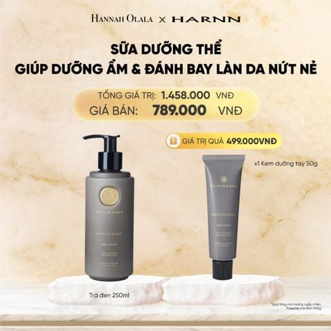  DEAL 3: BODY LOTION - SỮA DƯỠNG THỂ HARNN 250ML GIÚP DƯỠNG ẨM & ĐÁNH BAY LÀN DA NỨT NẺ 250ML 