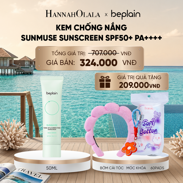  KEM CHỐNG NẮNG BEPLAIN SUNMUSE SUNSCREEN SPF50+ PA++++ 50ML PHÂN LOẠI BẤT KÌ_ D637 