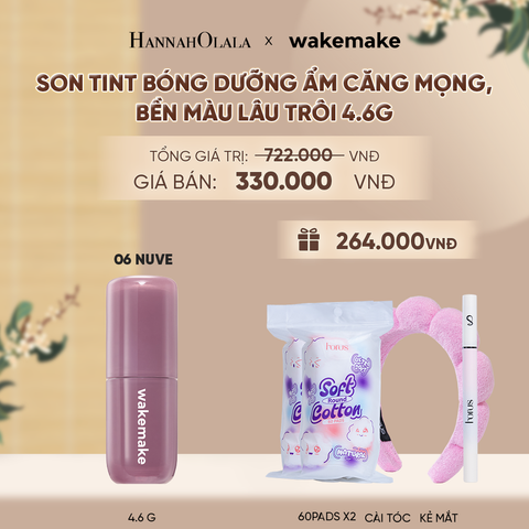  SON TINT BÓNG WAKEMAKE WATERFUL GLOW TINT DƯỠNG ẨM CĂNG MỌNG, BỀN MÀU LÂU TRÔI - A1108 