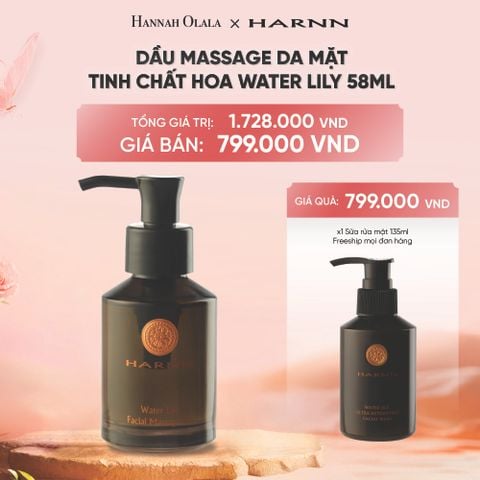  DEAL 9: DẦU MASSAGE DA MẶT TINH CHẤT HOA WATER LILY 58ML 