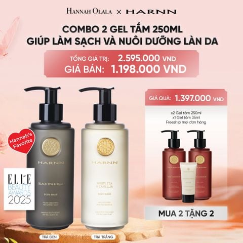  DEAL 2: [MUA 2 TẶNG 2] COMBO 2 GEL TẮM HARNN GIÚP LÀM SẠCH VÀ NUÔI DƯỠNG LÀN DA 250ML - BODY WASH 