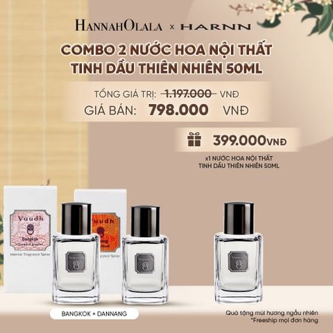  COMBO 2 NƯỚC HOA NỘI THẤT TINH DẦU THIÊN NHIÊN 50ML - A2378 