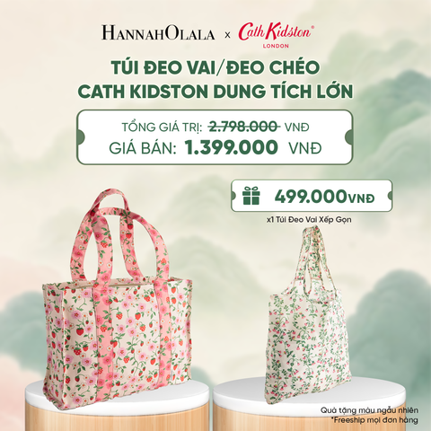  TÚI ĐEO VAI/ĐEO CHÉO CATH KIDSTON DUNG TÍCH LỚN CHẤT LIỆU VẢI COTTON CANVAS CAO CẤP - A4052 