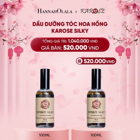  DEAL 20: DẦU DƯỠNG TÓC HOA HỒNG KAROSE SILKY 100ML 