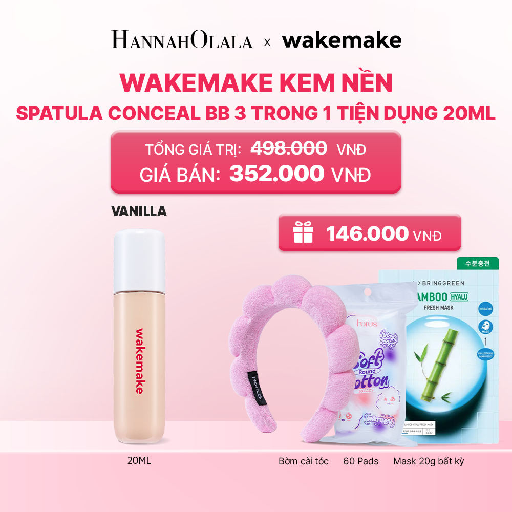  KEM NỀN WAKEMAKE SPATULA CONCEAL BB 3 TRONG 1 TIỆN DỤNG_K198 